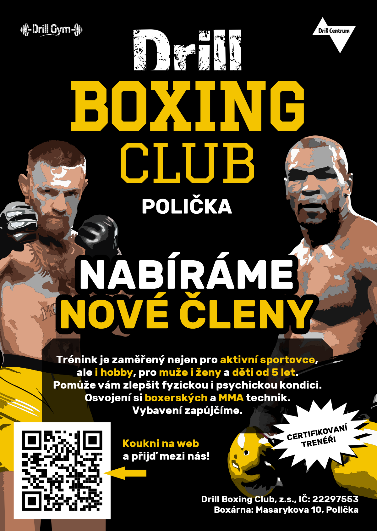 Logo Drill Boxing Club, z.s., Polička